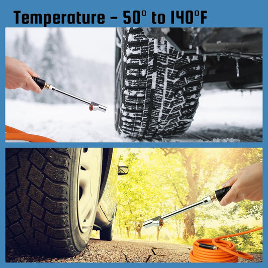 50ft Hybrid Air Hose With Gladhand And Tire Inflator FREE SHIPPING!