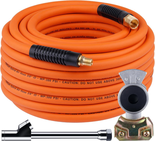 50ft Hybrid Air Hose With Gladhand And Tire Inflator FREE SHIPPING!