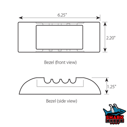 Rectangular Light Bezel