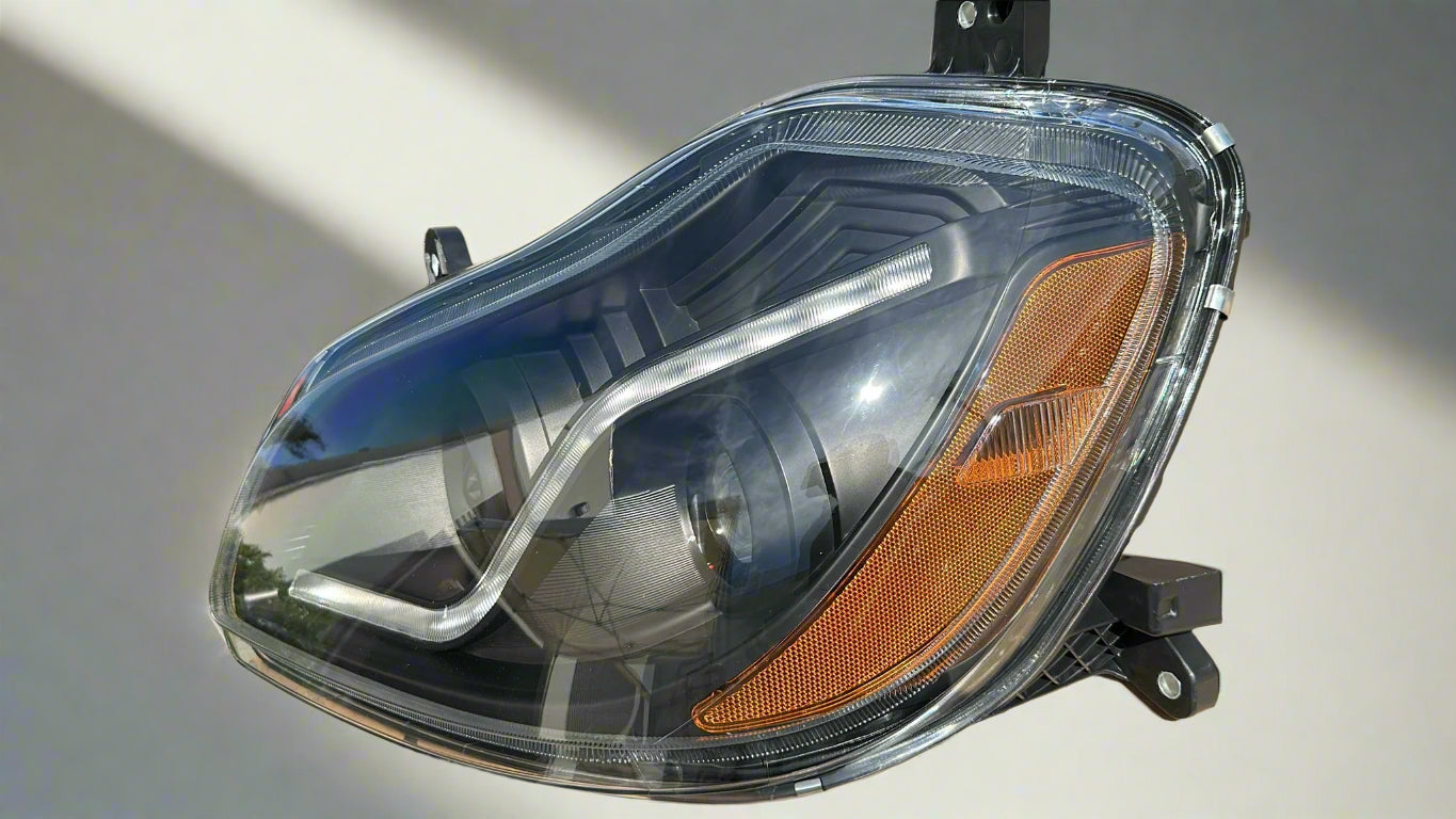 Kenworth T680 Optical Black Headlight with DRL