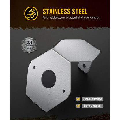 Mirror Turn Signal Bracket Kit Stainless Steel