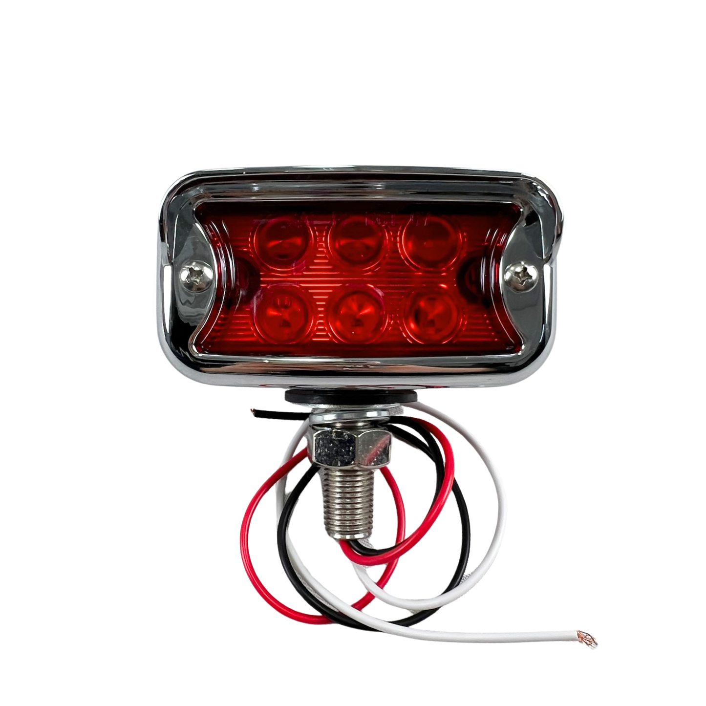 Dual-side Marker / Clearance Pedestal LED Light w/Chrome Bezel