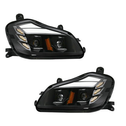 Kenworth T680 LED Black Headlight Projector