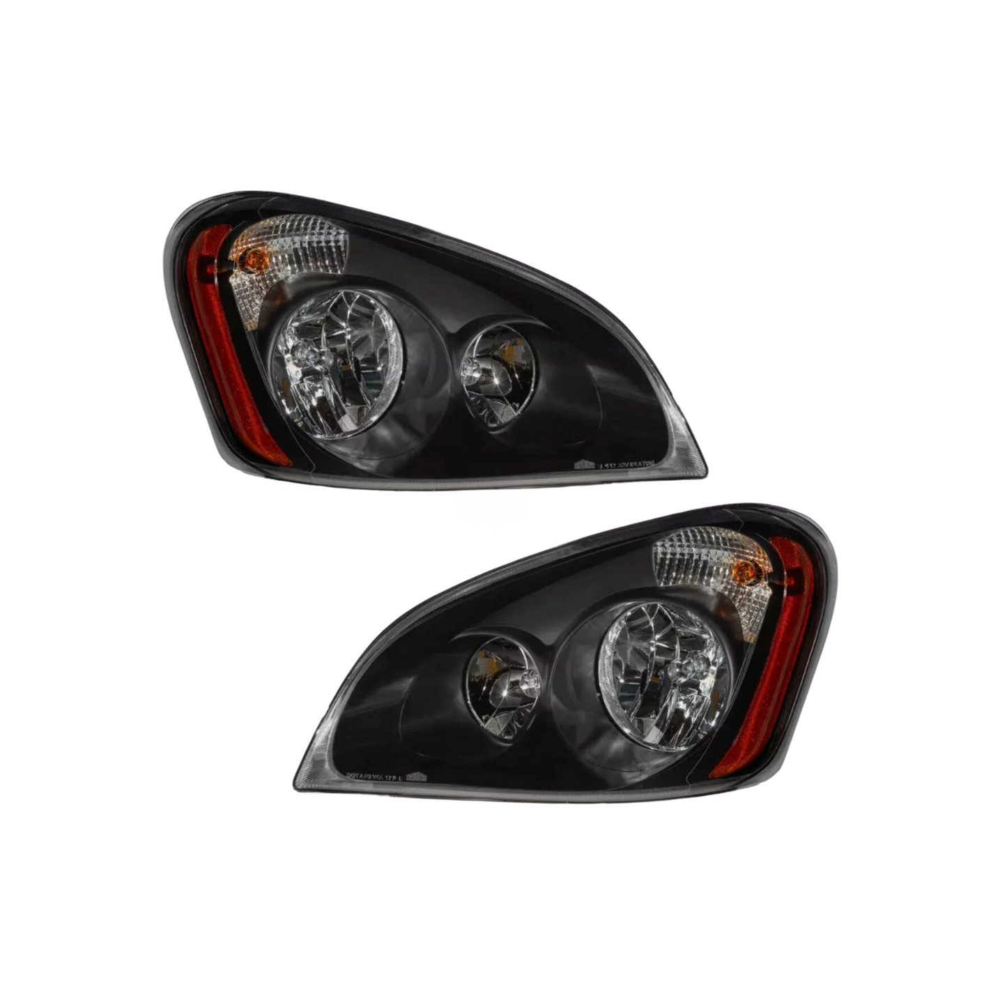 HEADLIGHT BLACK WITH LED BULB CASCADIA 2008-2017