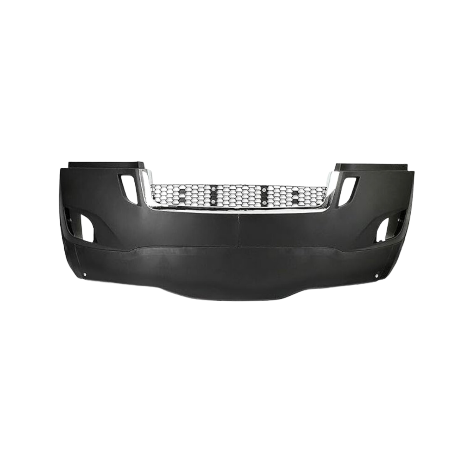 Freightliner Cascadia Front Bumper End Cover – Painted White, Left Side, With Fog Light Hole