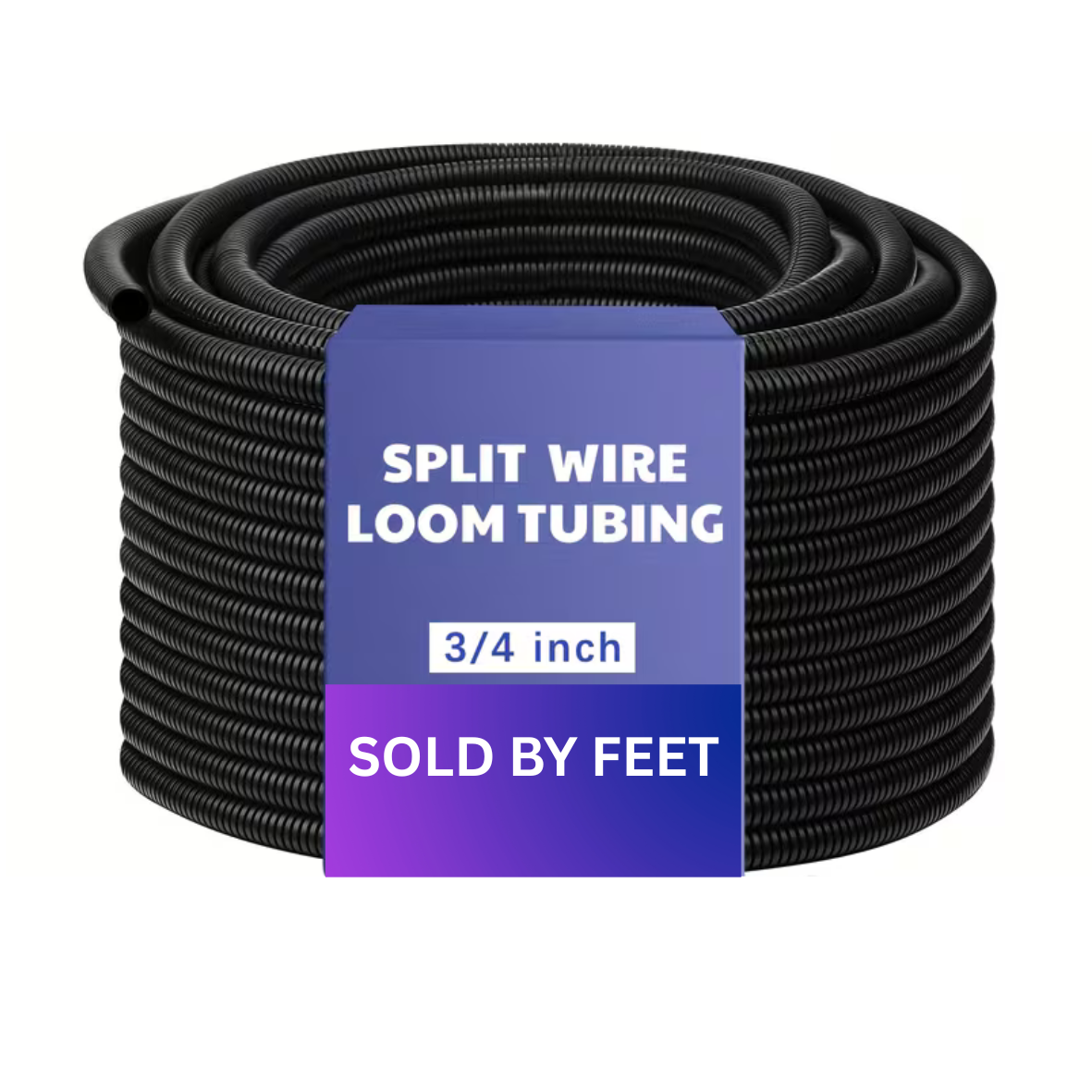 Wire Loom High Temperature Cable Conduit Split Cable SOLD BY 1  FEET SECTION