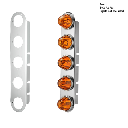 Front Peterbilt -T- Radious Style bracket for 15"Air cleaner PAIR