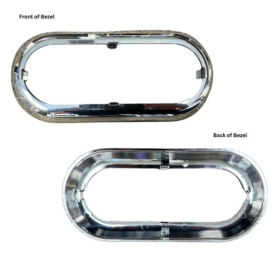 Oval Chrome Bezel ( use with 25109/35102 10 PACK FREE SHIPPING !!
