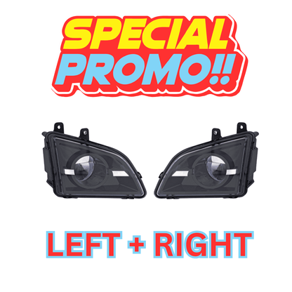 VOLVO VNL FOGLIGHT NORMAL BlACK FITS: 2018+ SOLD AS PAIR LEFT AND RIGHT