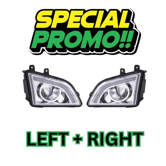 VOLVO VNL LED FOGLIGHT WHITE PAIR LEFT + RIGHT