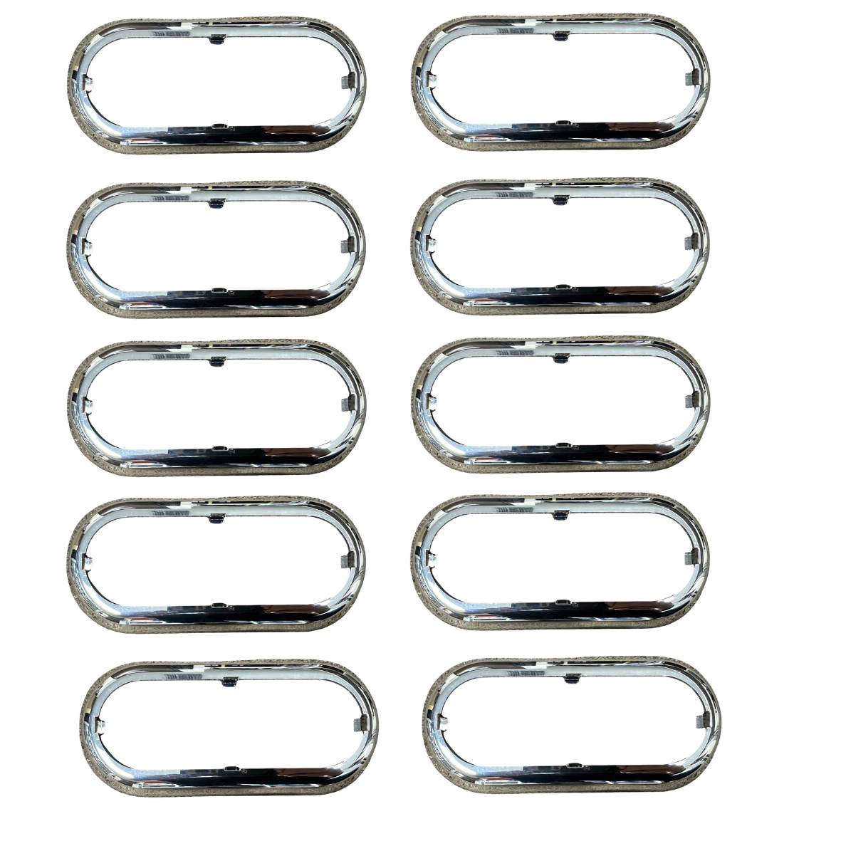 Oval Chrome Bezel ( use with 25109/35102 10 PACK FREE SHIPPING !!