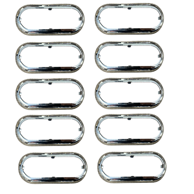 Oval Chrome Bezel ( use with 25109/35102 10 PACK FREE SHIPPING !!