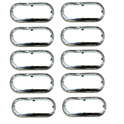 Oval Chrome Bezel ( use with 25109/35102 10 PACK FREE SHIPPING !!