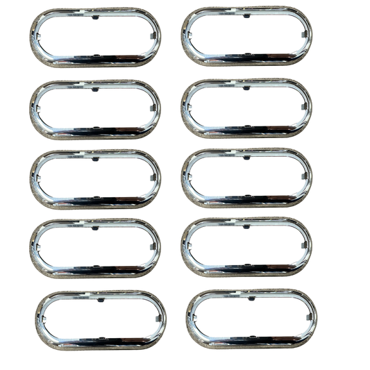 Oval Chrome Bezel ( use with 25109/35102 10 PACK FREE SHIPPING !!