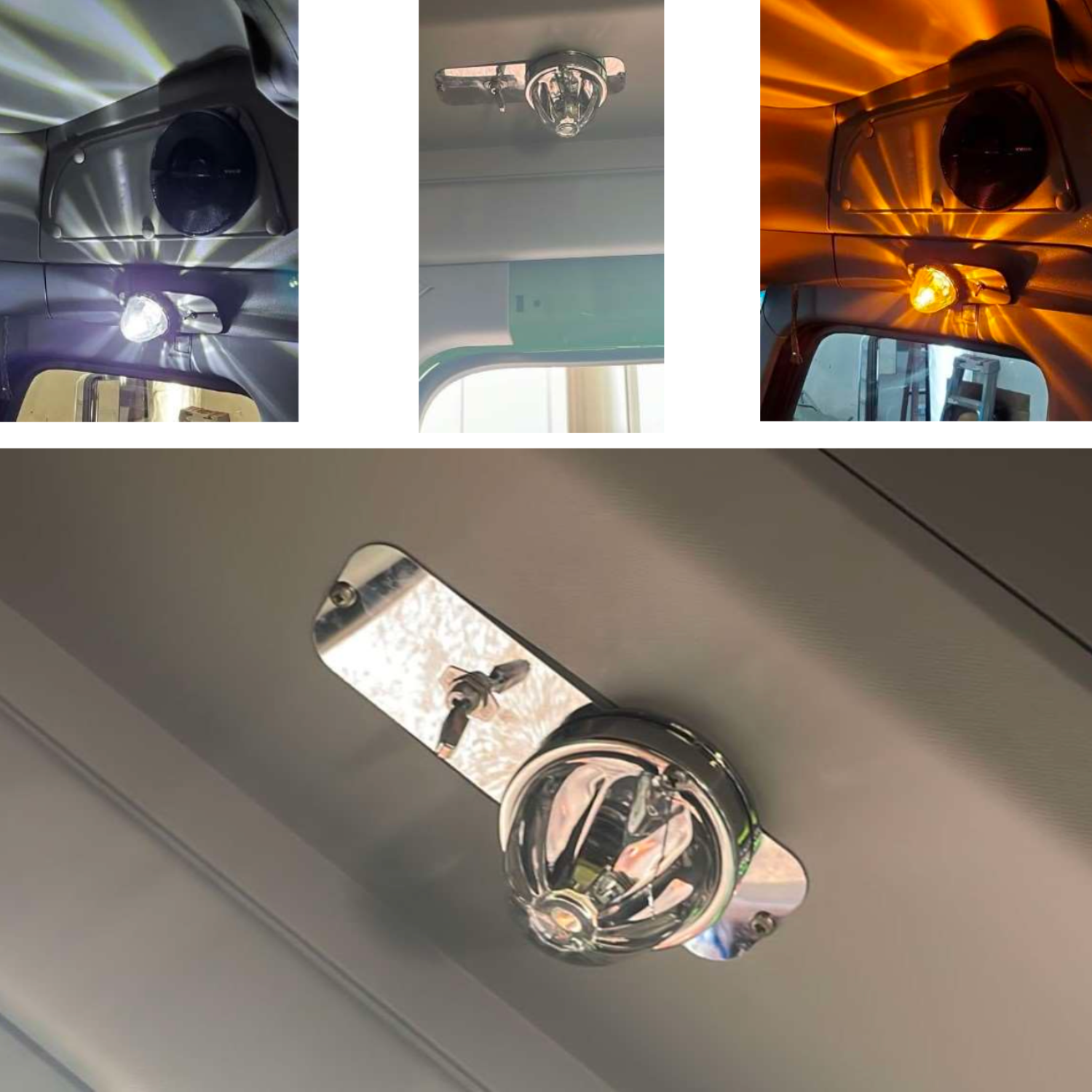 Kenworth 2006+ Chrome Door Dome Light Trim P/S - Iowa 80