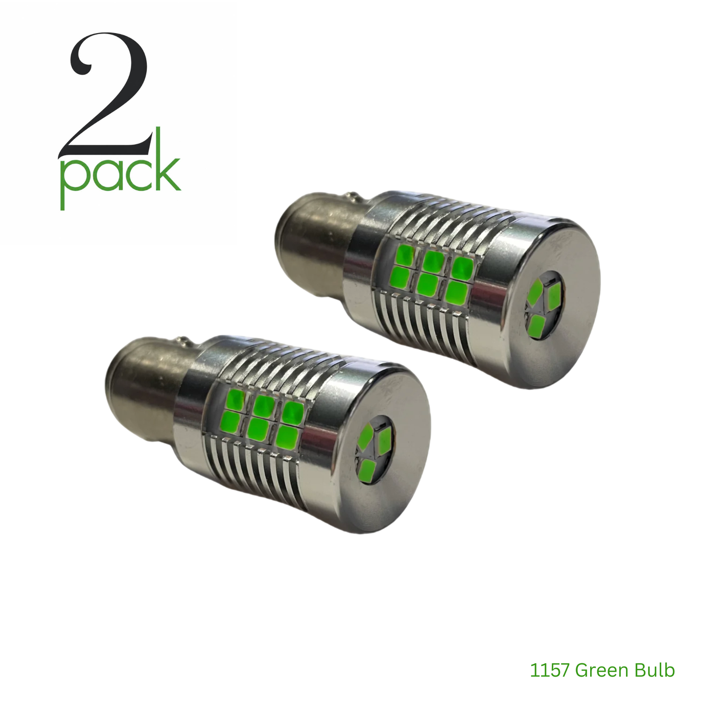 1157 LED BULB Green (2 Pack)