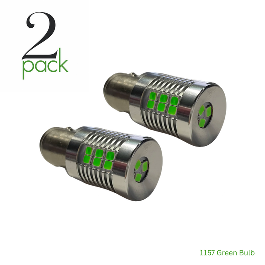 1157 BULB led  Green (2 Pack)