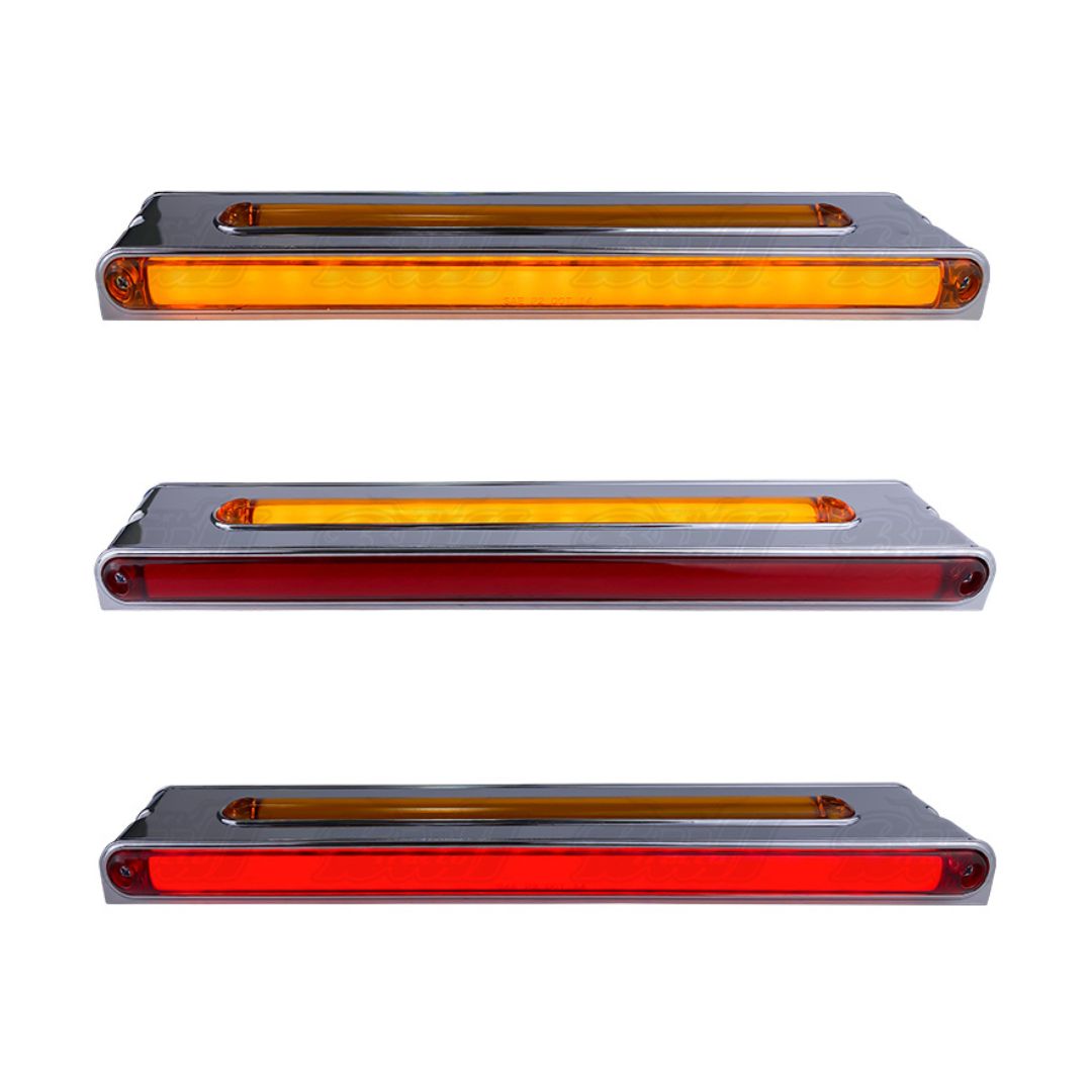 Hood Turn Signal LED Light Bar with Double Face 10-30 Volts