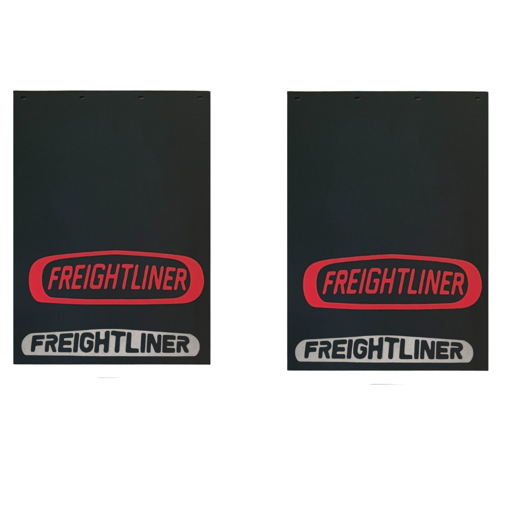 FREIGHTLINER SET OF MUD FLAPS 24"x34" WITH SET OF MUDFLAP WEIGHTS