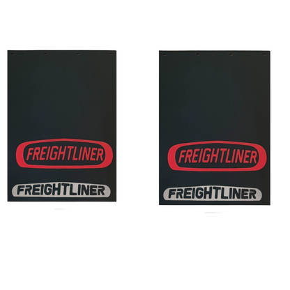 FREIGHTLINER SET OF MUD FLAPS 24"x34" WITH SET OF MUDFLAP WEIGHTS