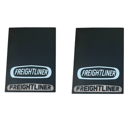 FREIGHTLINER SET OF MUD FLAPS 24"x34" WITH SET OF MUDFLAP WEIGHTS