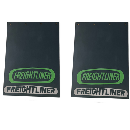 FREIGHTLINER SET OF MUD FLAPS 24"x34" WITH SET OF MUDFLAP WEIGHTS