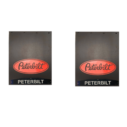 PETERBILT SET OF MUD FLAPS 24"x34" WITH SET OF MUDFLAP WEIGHTS