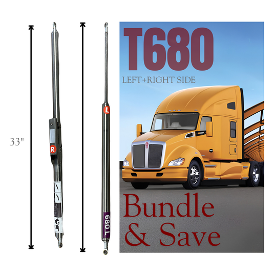 Hood Shocks Absorber for Kenworth T680 & 379  Bundle Left+Right Side With Lock