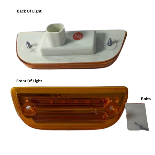 Rectangular LED Cab Light for Peterbilt 579 03-18, Kenworth T680/T770/T880 (Amber)