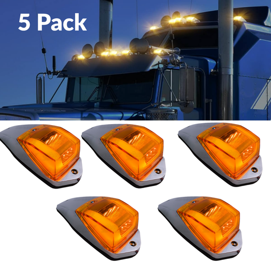 G-5000 Cab LED Light (Clear Amber) 5 PACK