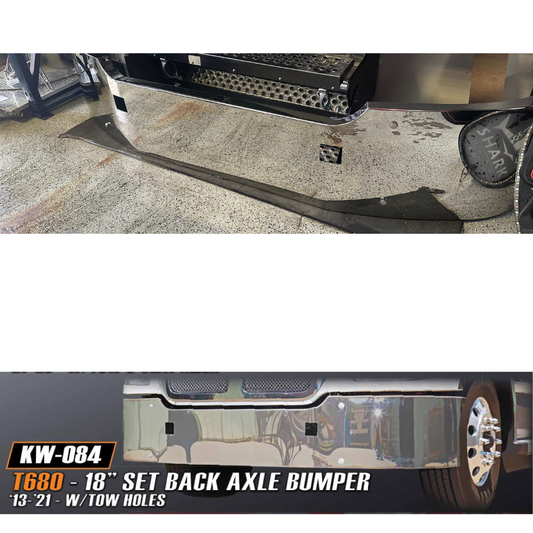 18" Kenworth T680 Bumper Set Back Axle w/ Tow Holes Only Fits: 2013-2022