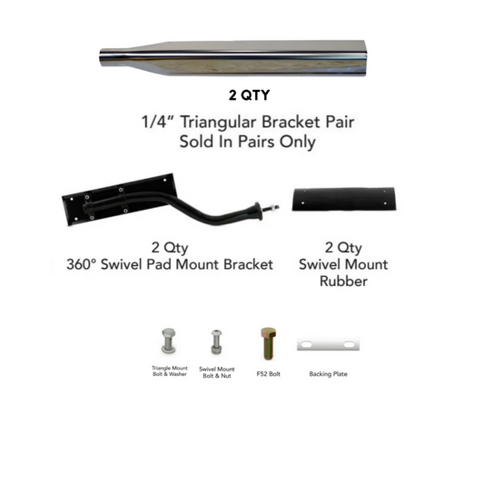 Mounting kit for half fender including A series *1+ B series *1 Complete