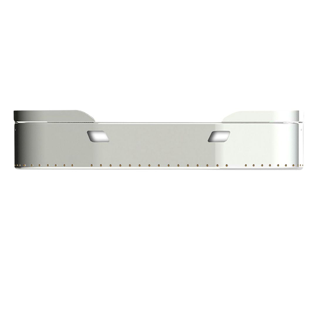 KW T680 17" 304 STAINLESS STEEL BUMPER WITH 3/4" LIGHT HOLES FREE LIGHTS INCLUDED
