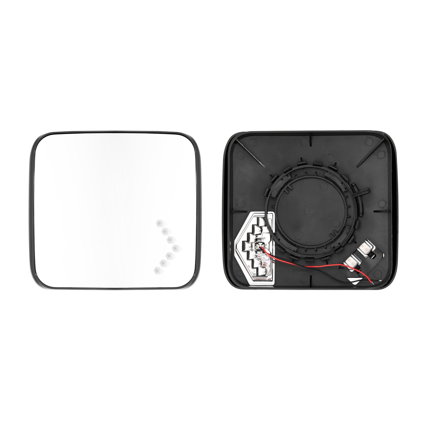 INTERNATIONAL LOWER MIRROR GLASS WITH DEFROST HEAT 2017+  (SOLD INDIVIDUALLY)