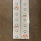 Peterbilt 378-379-388-389 Front Air Cleaner Light Bar with 20 Clear Button LEDs-26""