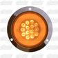 4" Round GLO Turn Signal LED Light W/ Chrome Bezel (Amber/ Amber)
