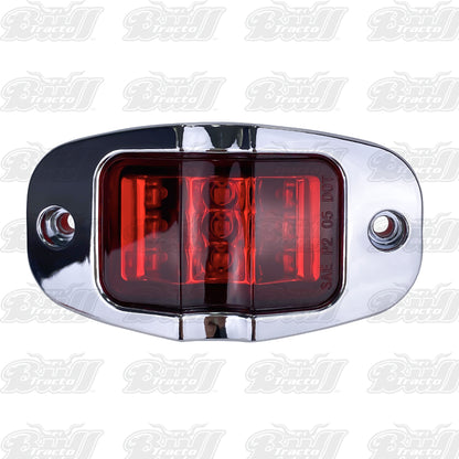 Red Marker Clearance Light w/Chrome Bezel