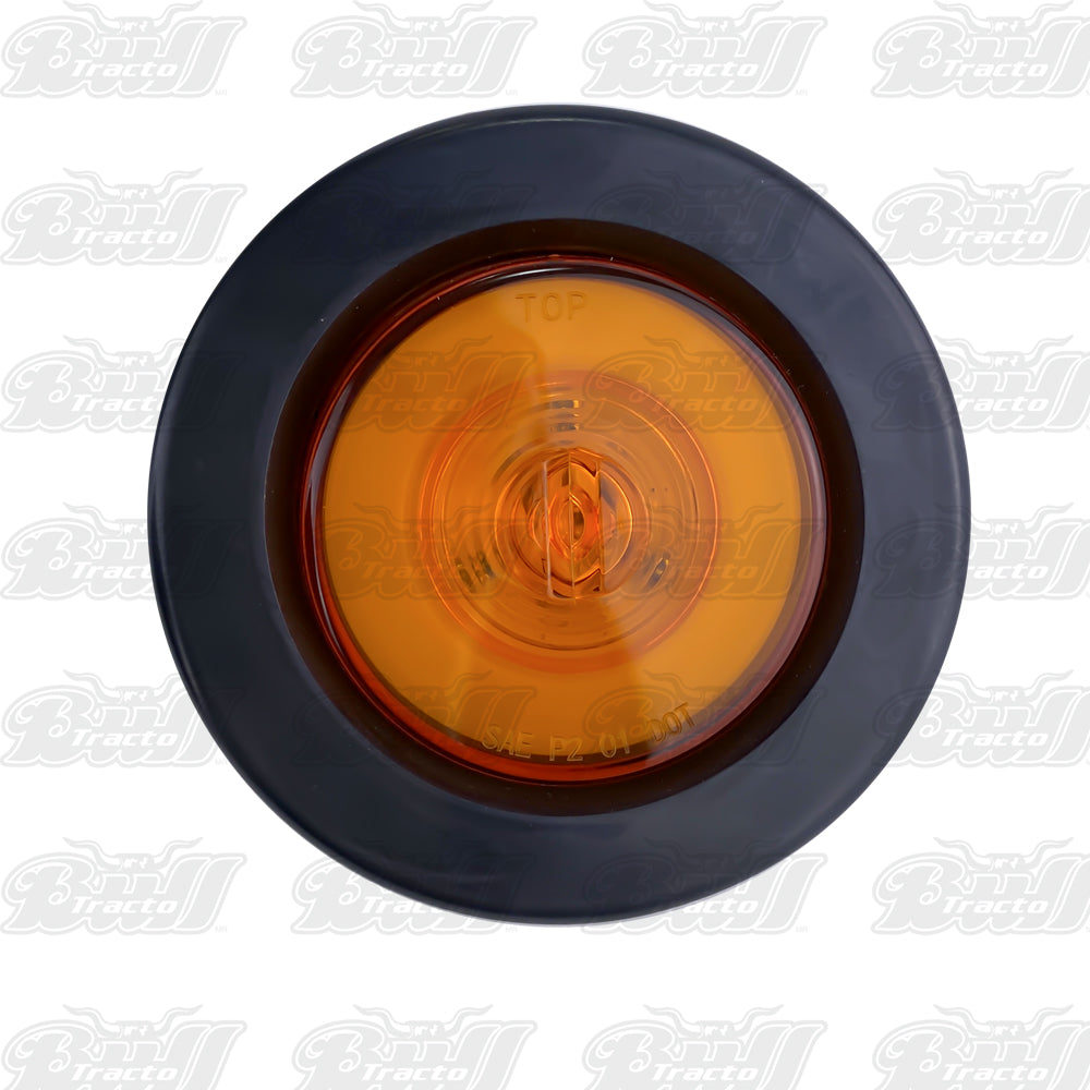 LED 2.5"  Amber Round Clearance Marker Lights w/grommet & plug
