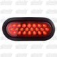 Oval Pearl 24 LED Light in Red W/ Rubber