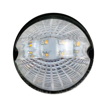 Watermelon Dual Revolution Amber/Blue Clear Lens LED