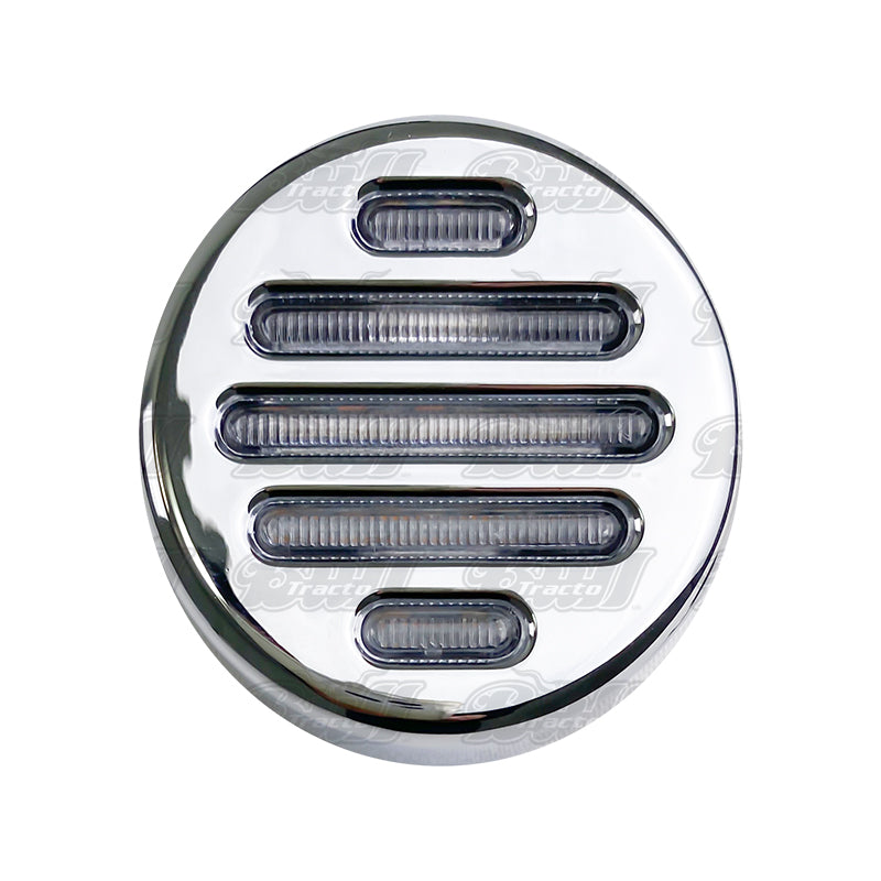 CLEAR LENS 2" LED FLATLINE MARKER LIGHT AMBER+GREEN, NORMAL