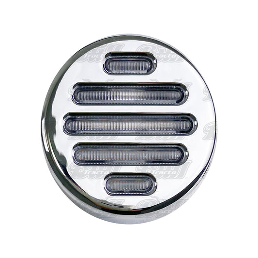 CLEAR LENS 2" LED FLATLINE MARKER LIGHT AMBER+GREEN, NORMAL