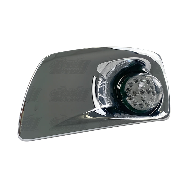 T660 Watermelon LED Fog Light w/Flange Clear Lens AMBER+GREEN