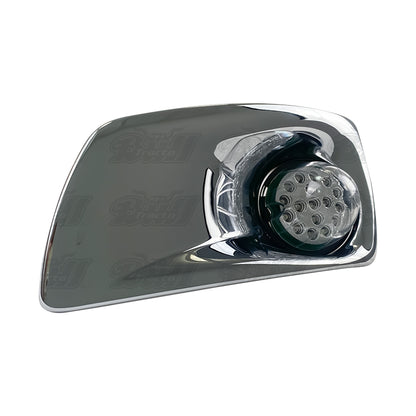 T660 Watermelon LED Fog Light w/Flange Clear Lens AMBER+GREEN