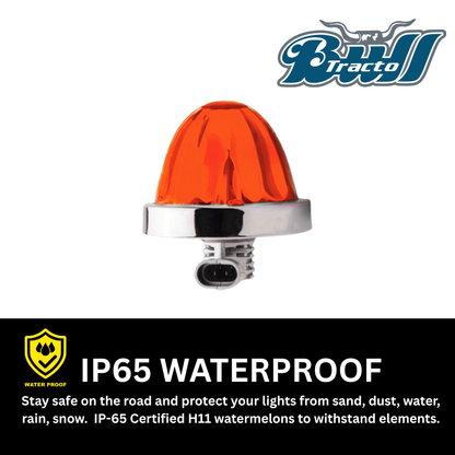 H11 BASE + BULB (Sold AS A SET) 1400 lumens Available in RED/RED & AMBER/AMBER