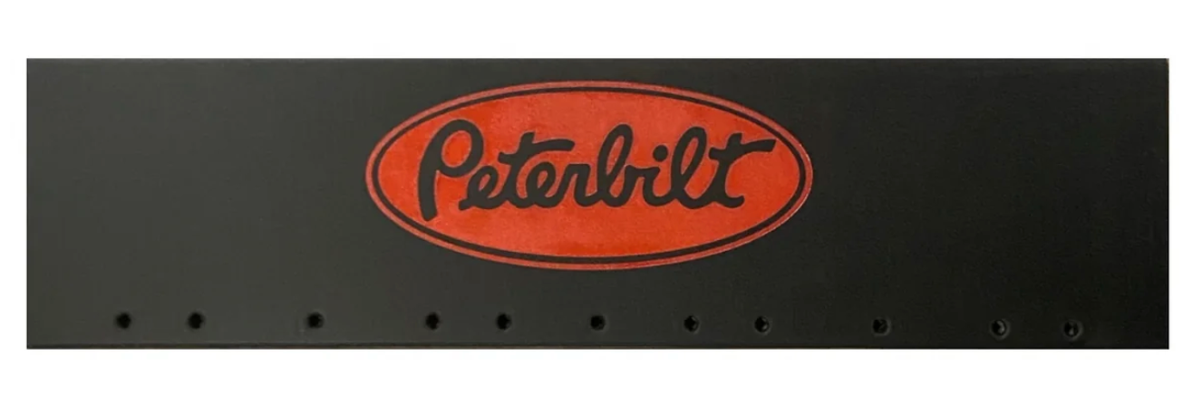 Peterbilt Mud Flap 24x6 Red Logo