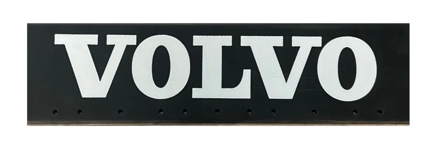 Volvo Mud Flap 24x6 White Logo