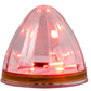 2" RED/CLEAR WATERMELON 6 LED SEALED LIGHT, 3 WIRES
