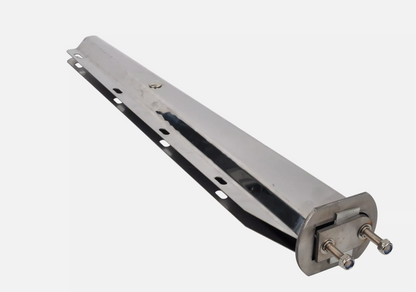 MUD FLAP HANGER W/ REFLECTIVE-TAPE CHROME 30" HEAVY DUTY SPRING-LOADED