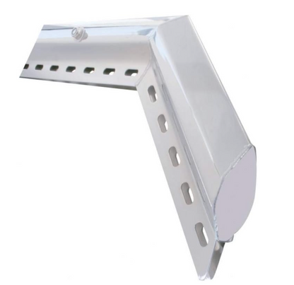 ANGLED MUD FLAP HANGER CHROME 30" HEAVY DUTY SPRING LOADED 45°